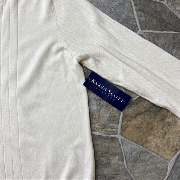 Karen Scott’s Petites Button Down Sweater - Picture 7 of 7